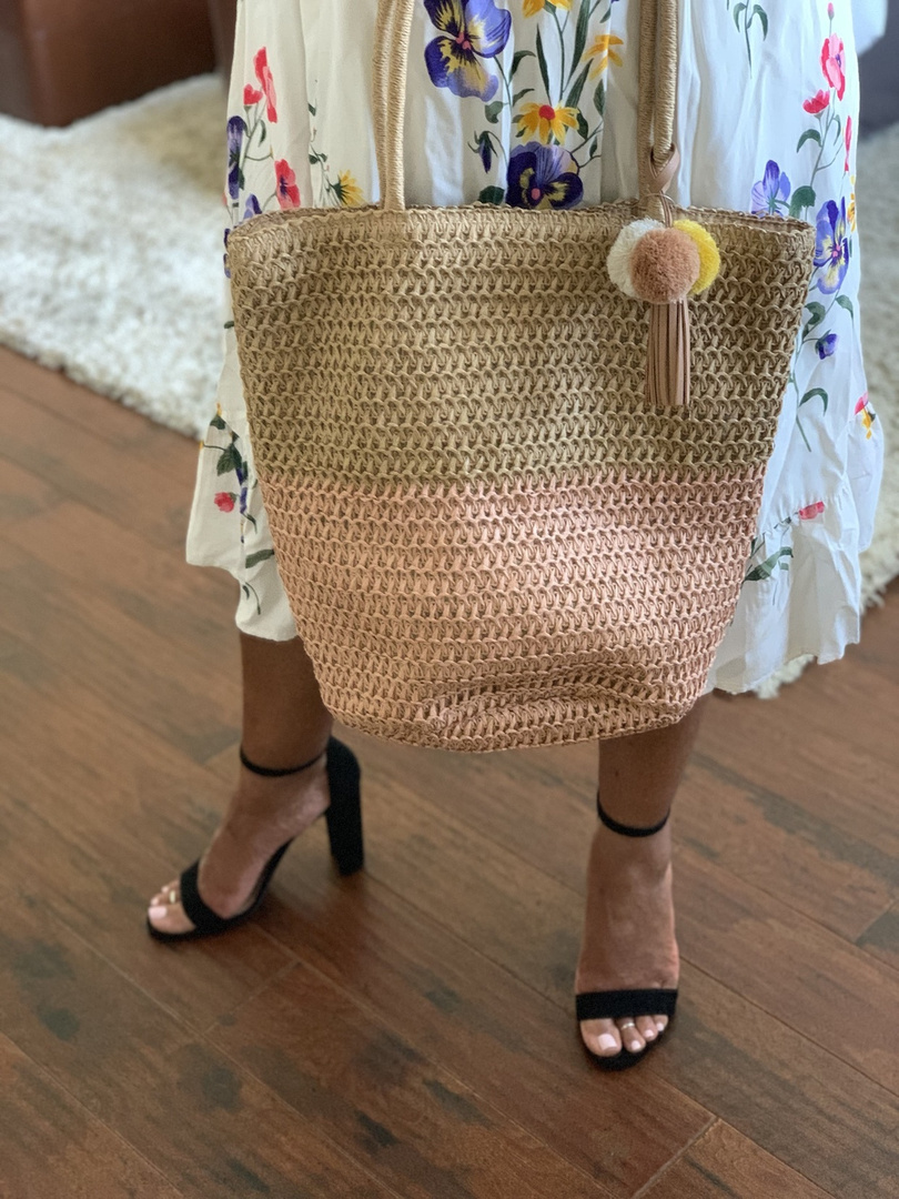 old navy straw tote