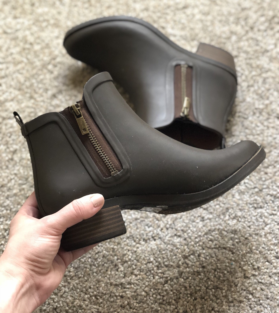 lucky brand rubber booties