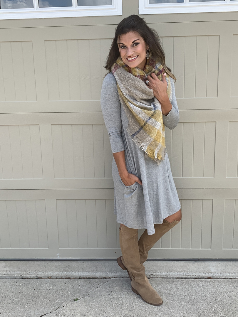 Fashion Look Featuring Time and Tru Dresses and Sole Society Boots by ...