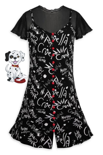 Cruella romper and inspired dresses #ShopStyle #MyShopStyle #disneystyle #cruella #romper #dresses #disneybound
