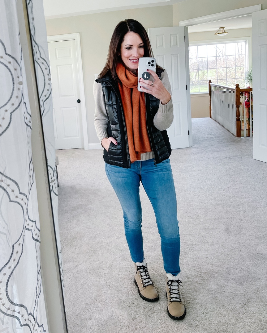 Fashion Look Featuring Andrew Marc Vests and The North Face Vests by Jo Lynne ShopStyle