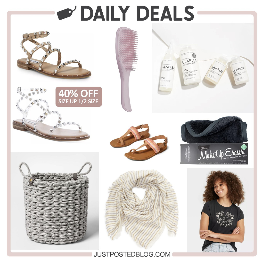 Look by Just Posted featuring Steve Madden Women's Travel Rock Stud Flat Sandals