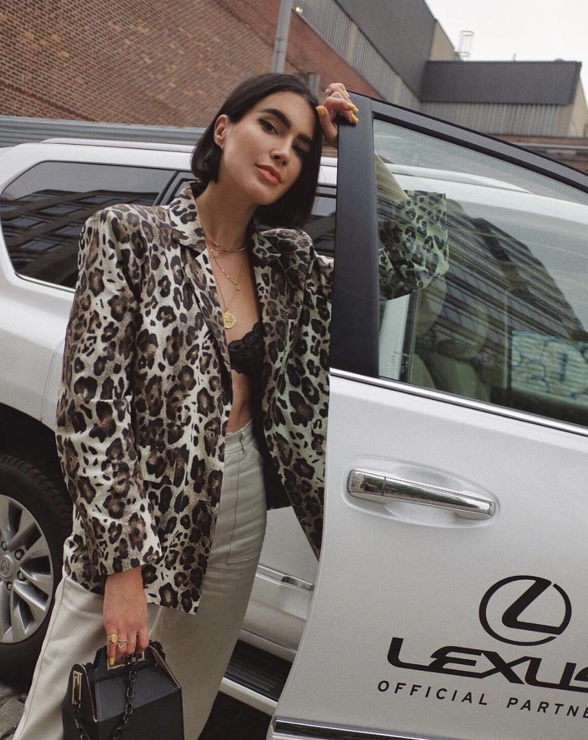 Another NYFW #TravelOutfit #WearToWork #SummerStyle #ShopStyle #shopthelook #MyShopStyle #DateNight #OOTD #SpringStyle #NYFW #leopard #newyork #fashionweek #nyfwstyle #bralette #lace #blazer