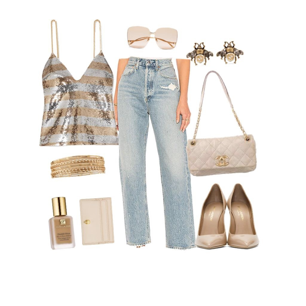 Fashion Look Featuring Balmain Tops and A Gold E Distressed Jeans by ...