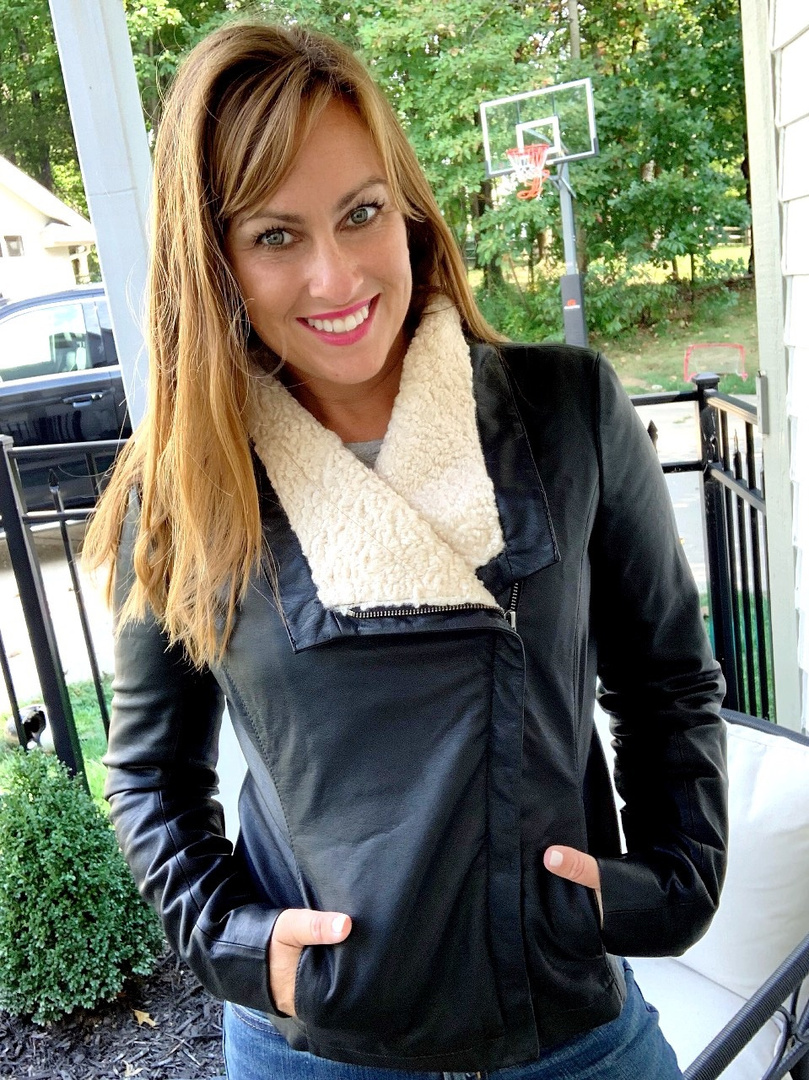 caslon leather jacket