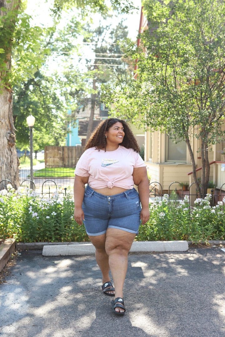 Fashion Look Featuring Levi's Shorts and Nike Tops by themomedit - ShopStyle