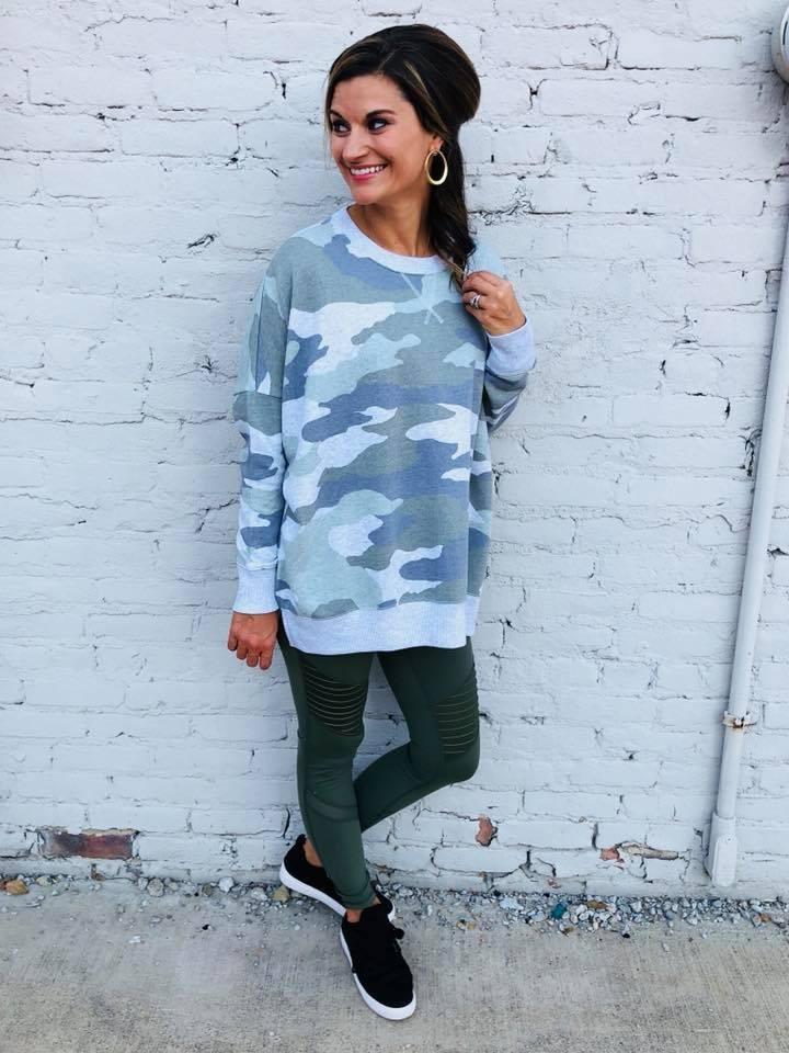 aerie hometown sweatshirt camo