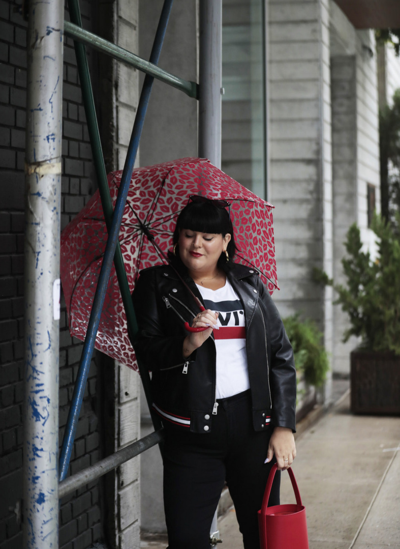 fall feelings in my levi's from macy's #fall #plussize #denim