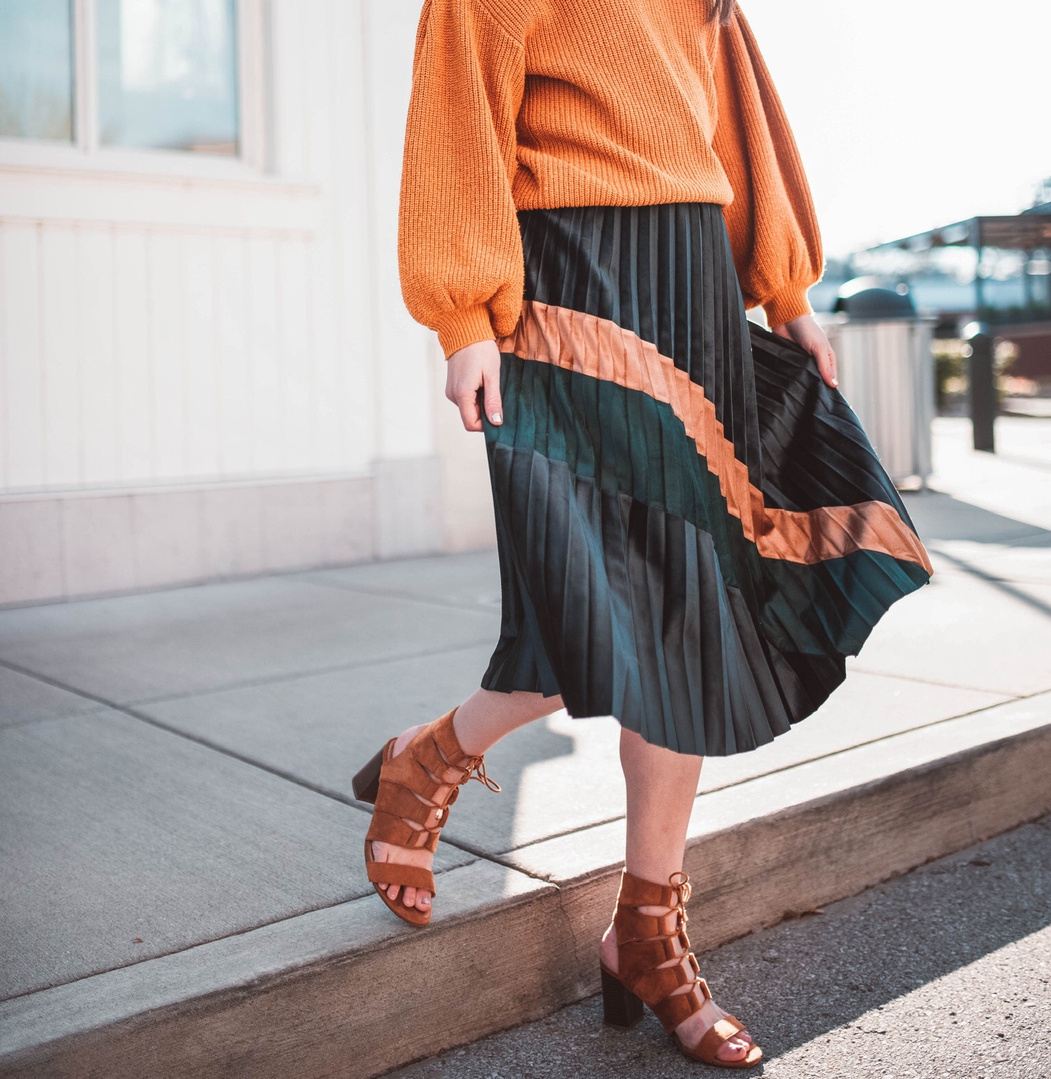 Fashion Look Featuring Nine West Turtleneck Sweaters and DKNY Skirts by ...