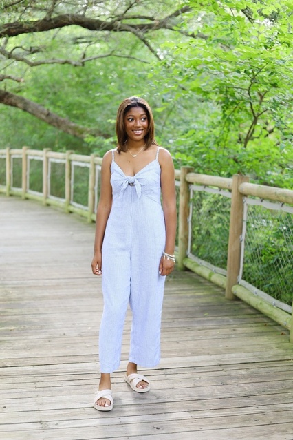 Summer rompers with front tie #ShopStyle #MyShopStyle #LooksChallenge