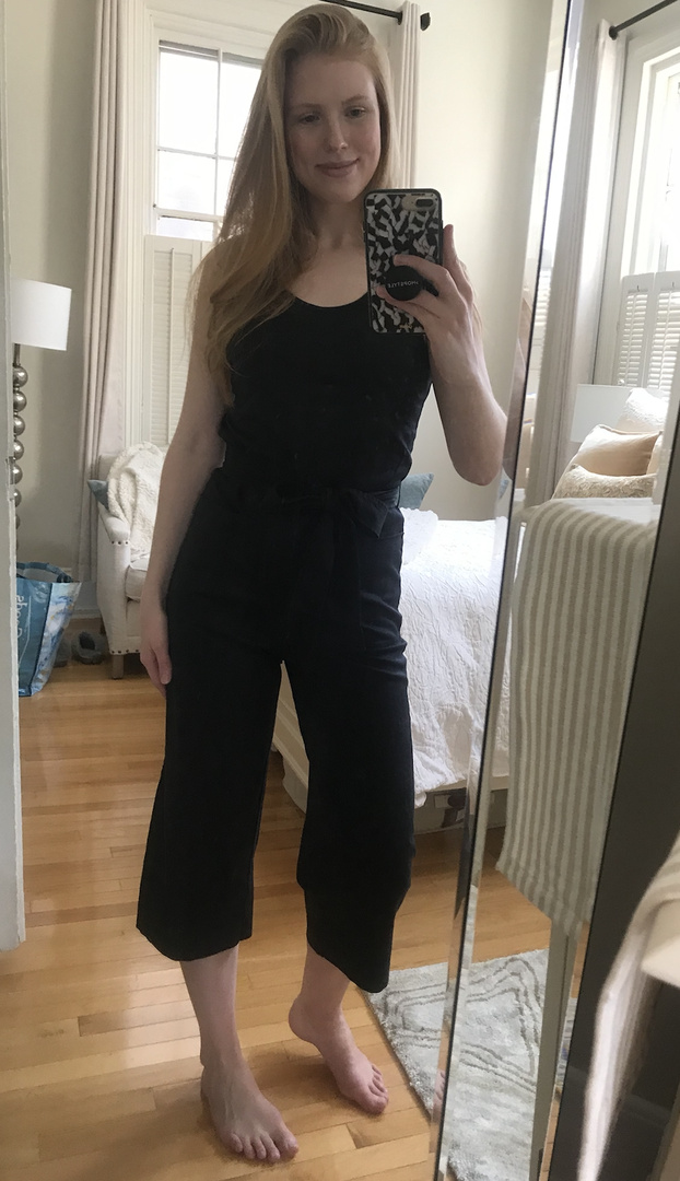 everlane luxe cotton jumpsuit