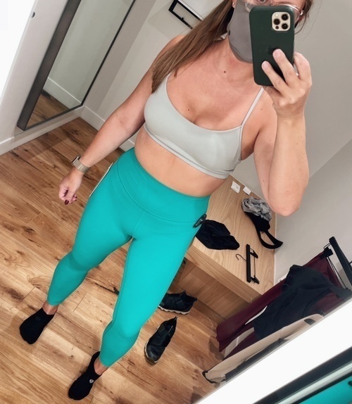 green they’ve dubbed Maldives Green. (Wearing my normal size 6 in Aligns) #ShopStyle #MyShopStyle #Fitness #Lifestyle #Travel