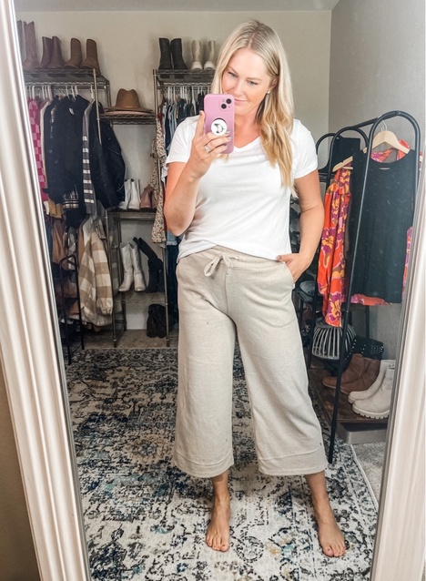 Time and Tru Pull On Linen Pants for Women