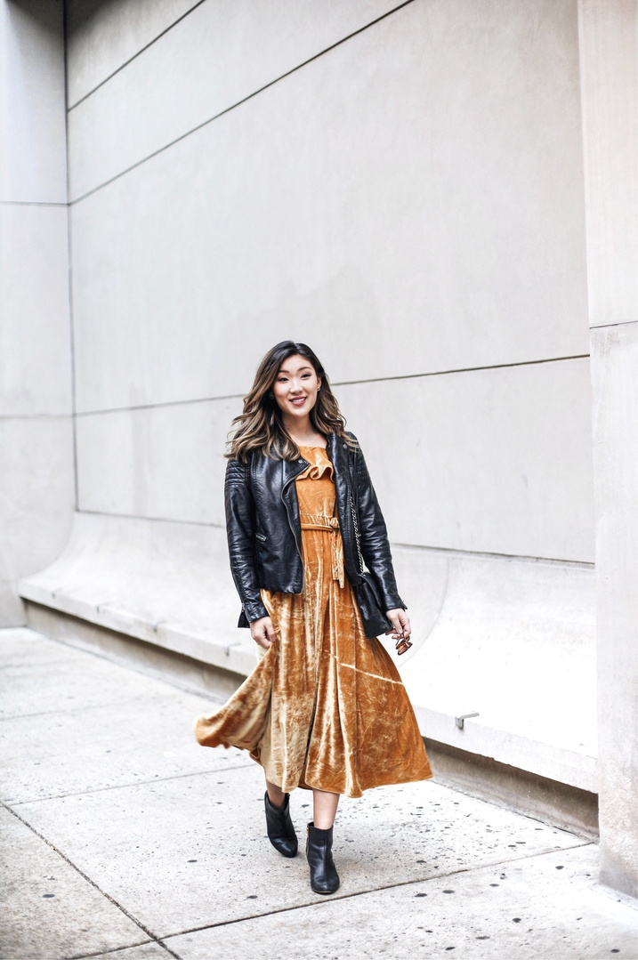 Velvet crush | the most perfect midi dress for Thanksgiving, mostly because it’s a gorgeous marigold hue, $70, and loose at the waist! #ShopStyle #ssCollective #MyShopStyle #ootd #holidaystyle #thanksgivingstyle #currentlywearing #wearitloveit #getthelook #todaysdetails #shopthelook