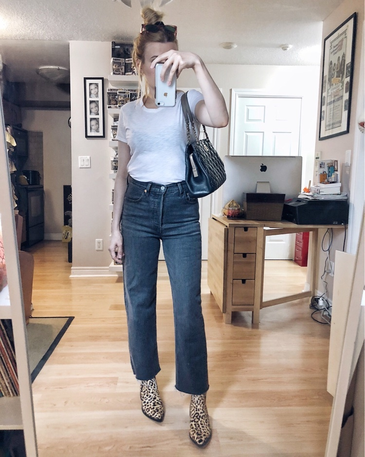 Fashion Look Featuring Levi's Straight-Leg Jeans and Levi's Skinny ...