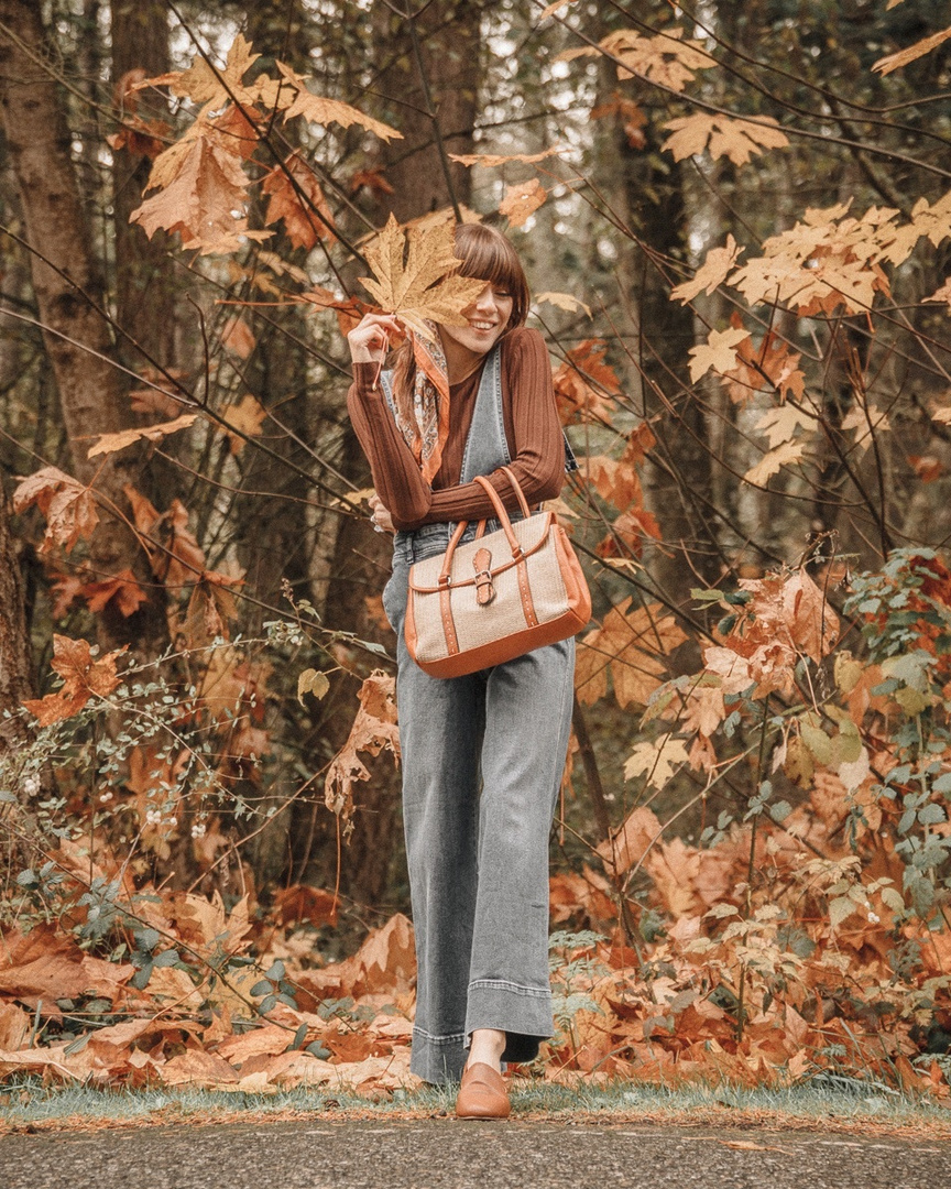 Look by Leah Miles featuring Free People Baggy Boyfriend Overall.