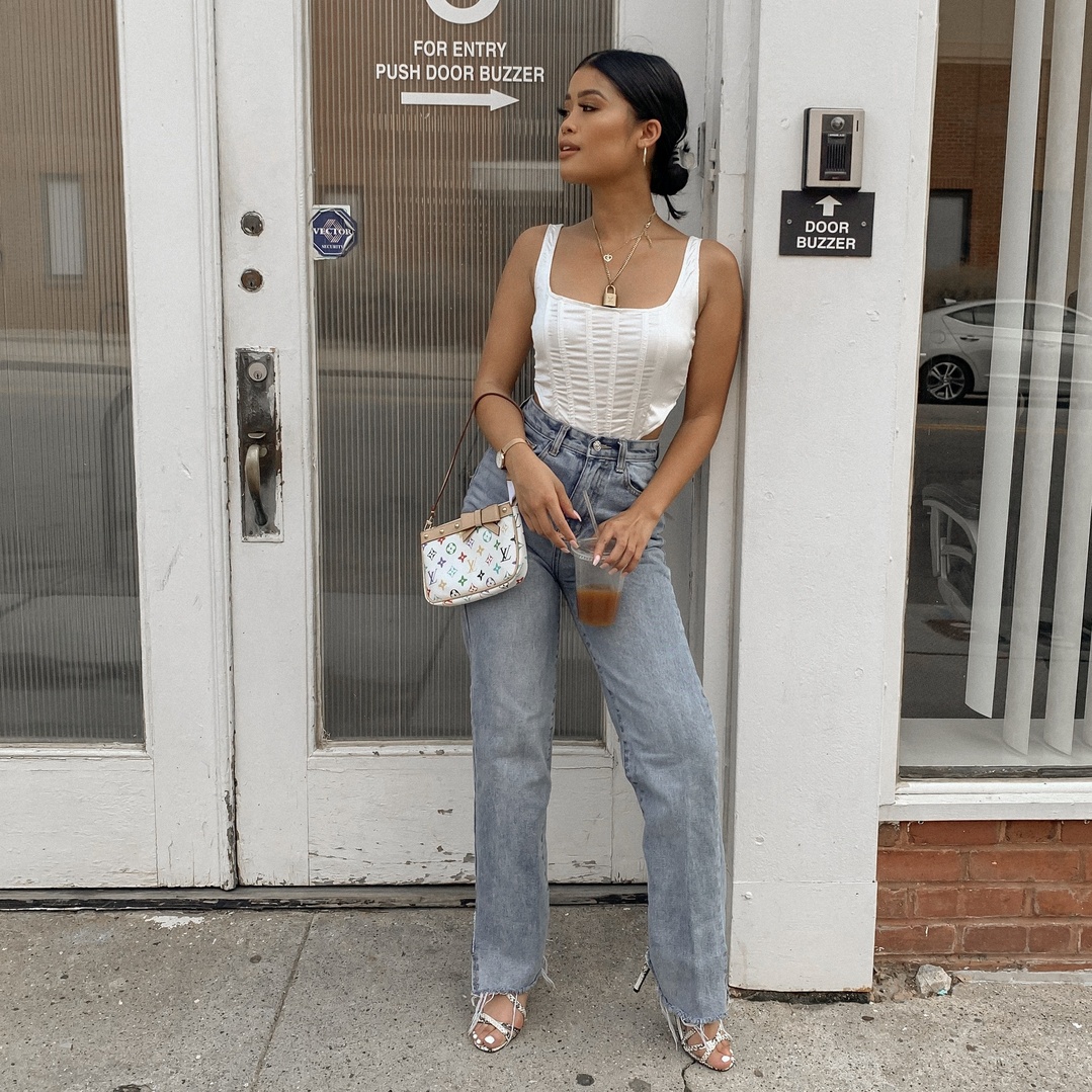 Fashion Look Featuring Missguided Women's Fashion and Nasty Gal  Straight-Leg Jeans by alysilverio - ShopStyle