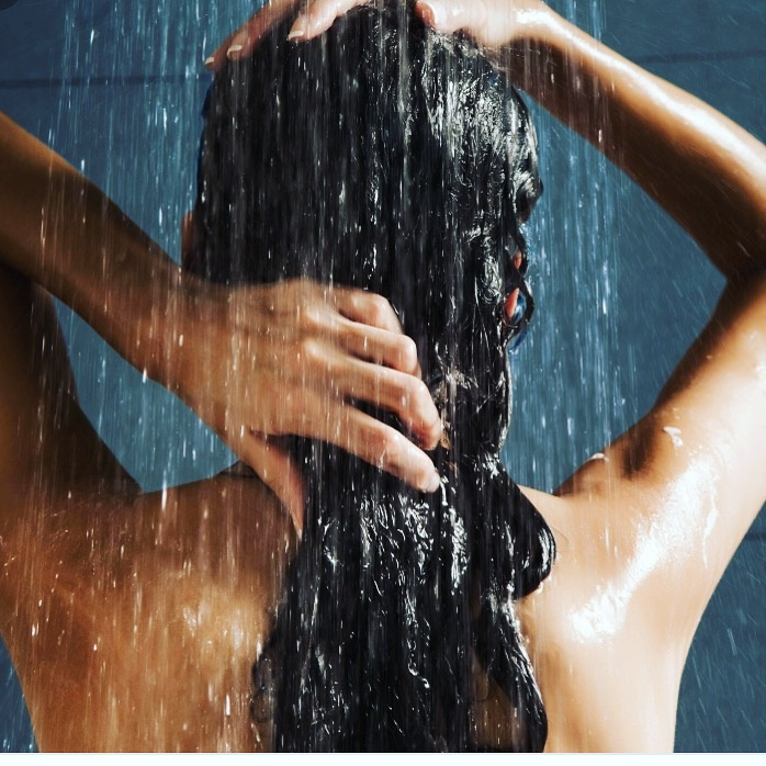 Long hair doctor shower babe