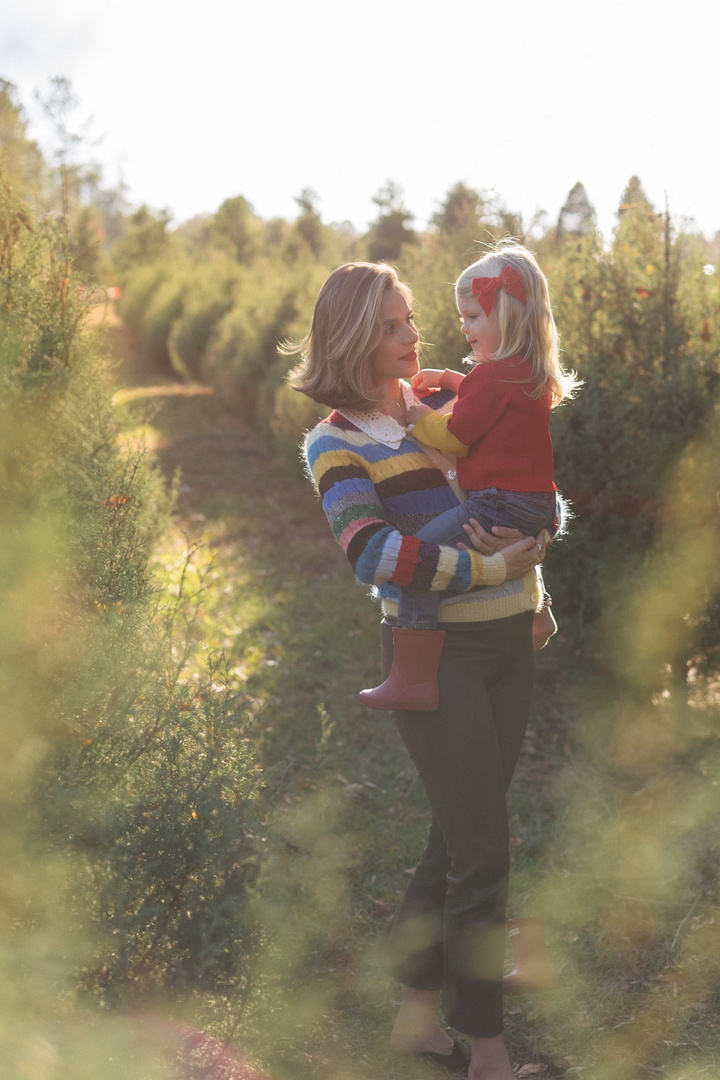 The Perfect Red Holiday Sweater - Julia Berolzheimer