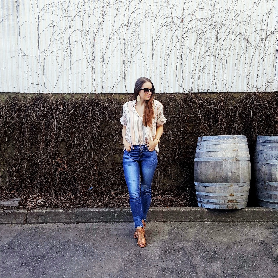 Fashion Look Featuring Madewell Tops and Madewell Tops by