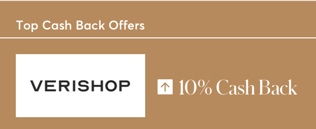 GET CASH BACK AT VERISHOP