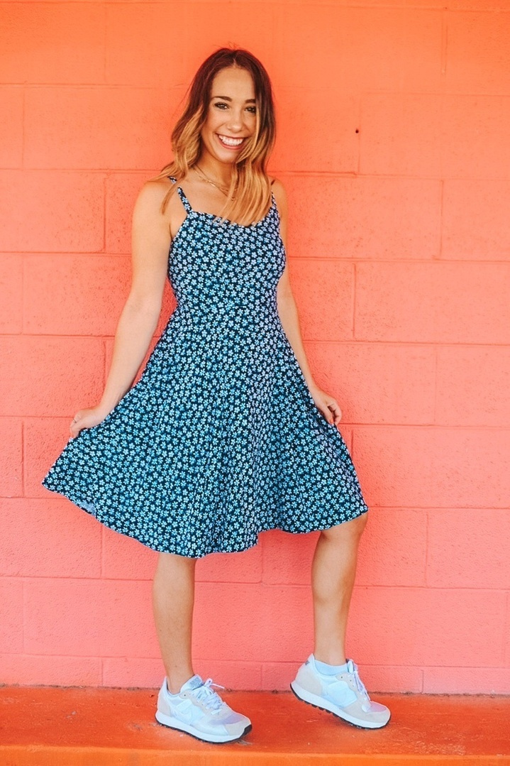 old navy fit flare dress