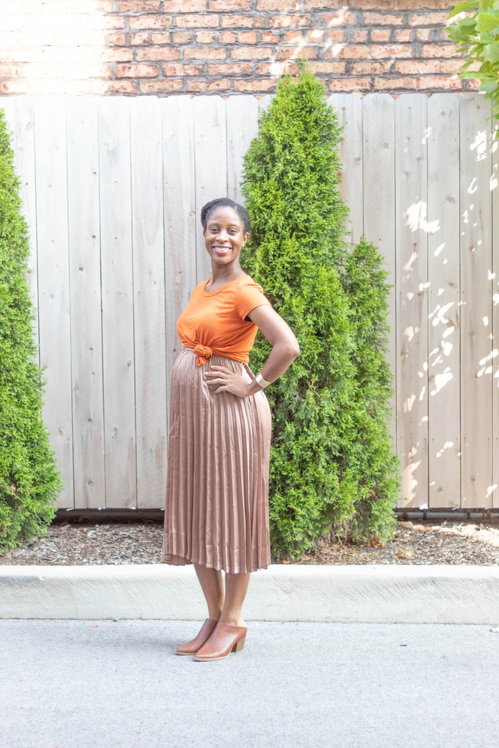 Look by Spring Davis featuring Rounded V-Neck T-Shirt