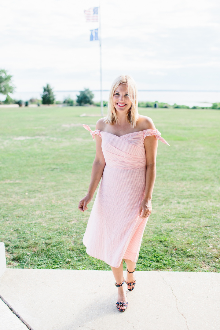 Strapless Seersucker Dresses