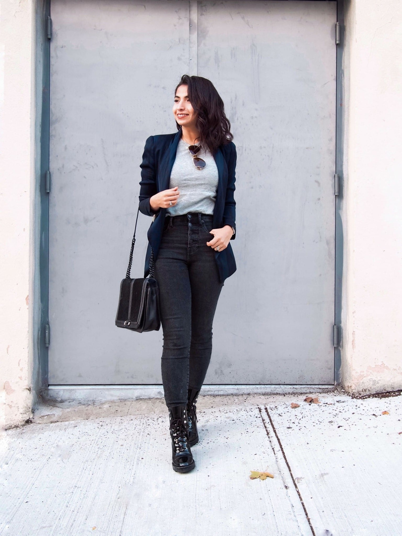 Look by themomedit featuring Bcbgeneration BCBGeneration Striped Blazer