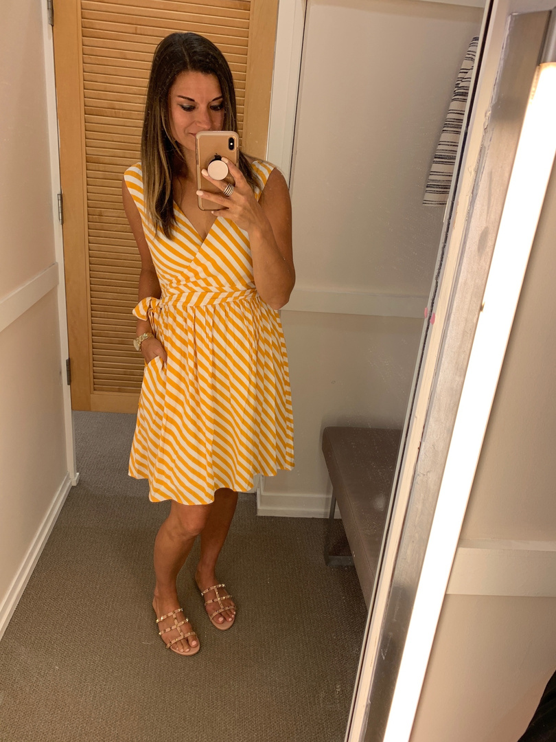 petite striped dress