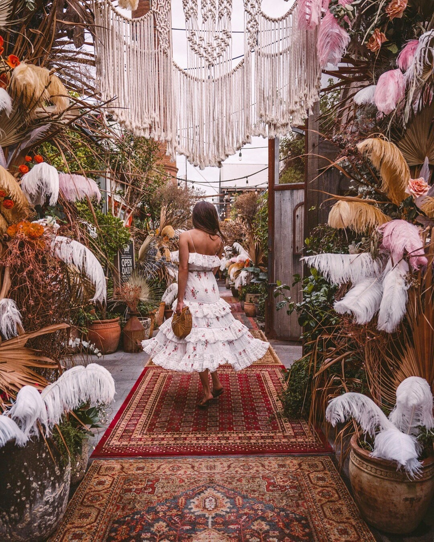 A bohemian paradise at The Grounds of Alexandria in Sydney. This was their Valentine’s Day decor, how pretty is this? #ContributingEditor #LooksChallenge #MyShopStyle #ShopStyle #Holiday #Lifestyle #TrendToWatch #Travel #Vacation