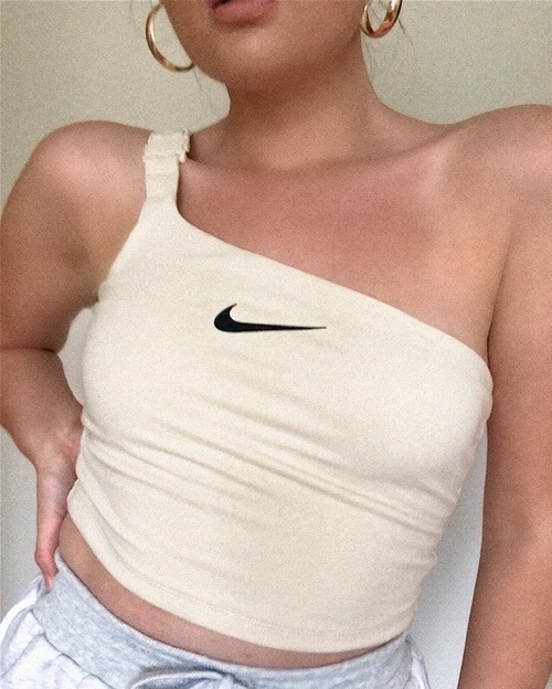 Fashion Look Featuring Nike Sport Tops 
