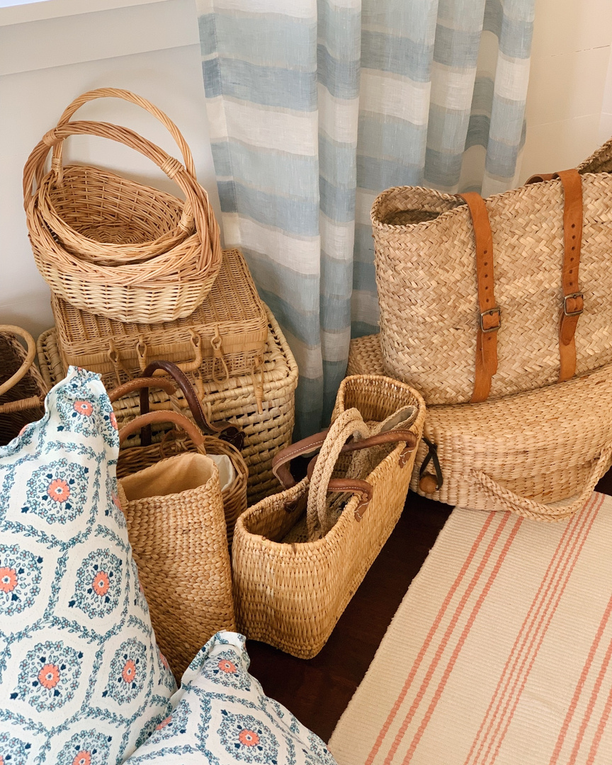 Fashion Look Featuring Ballard Designs Baskets Boxes and