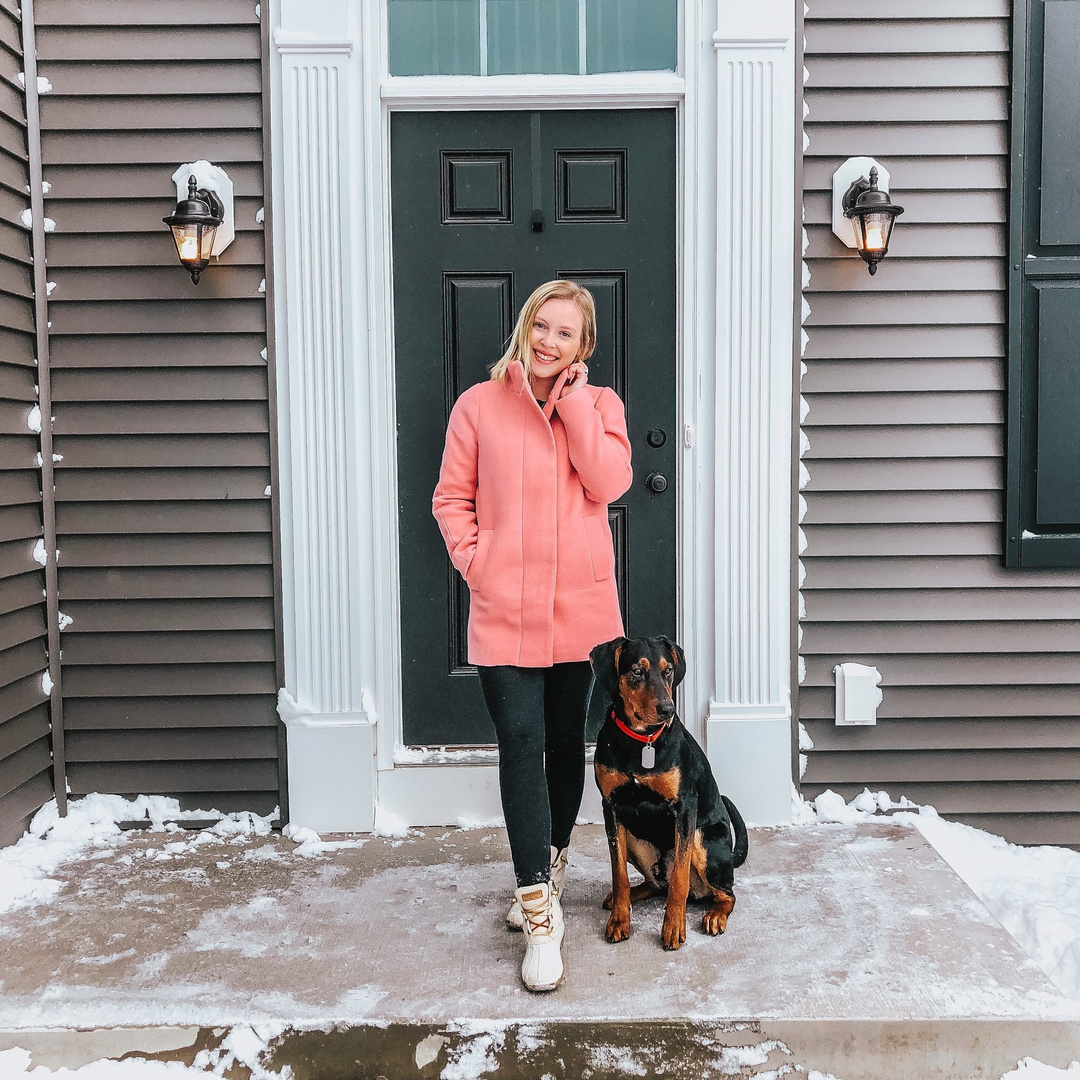 Finally invested in a @jcrewmercantile City Coat — and it's pink nonetheless 🙈💖 They've been having SO many good sales lately, namely the one where I got this coat (originally $228) for just $60! Linking to some of my favorite pieces so you guys can shop around if you want — you can even get an *extra* 50% off two clearance styles, 60% off three clearance styles, or 70% off 4+ clearance styles by using the code EVENMORE. #ShopStyle #MyShopStyle #LooksChallenge #ContributingEditor #Winter #Coat #layers #jcrew #jcrewfactory