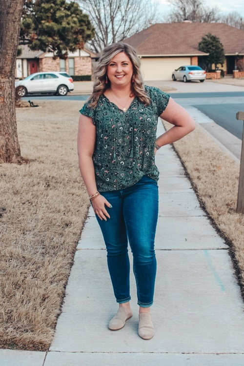 old navy boho tassel top