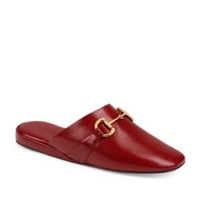 Look by Jennifer sattler featuring Gucci Pericle Leather Horsebit Mules