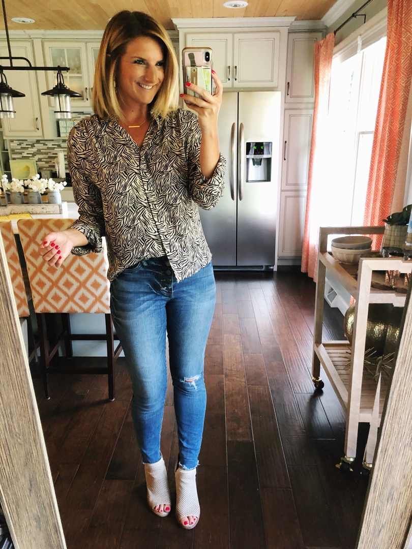Fashion Look Featuring Gibson Tops and KUT from the Kloth Skinny Denim ...