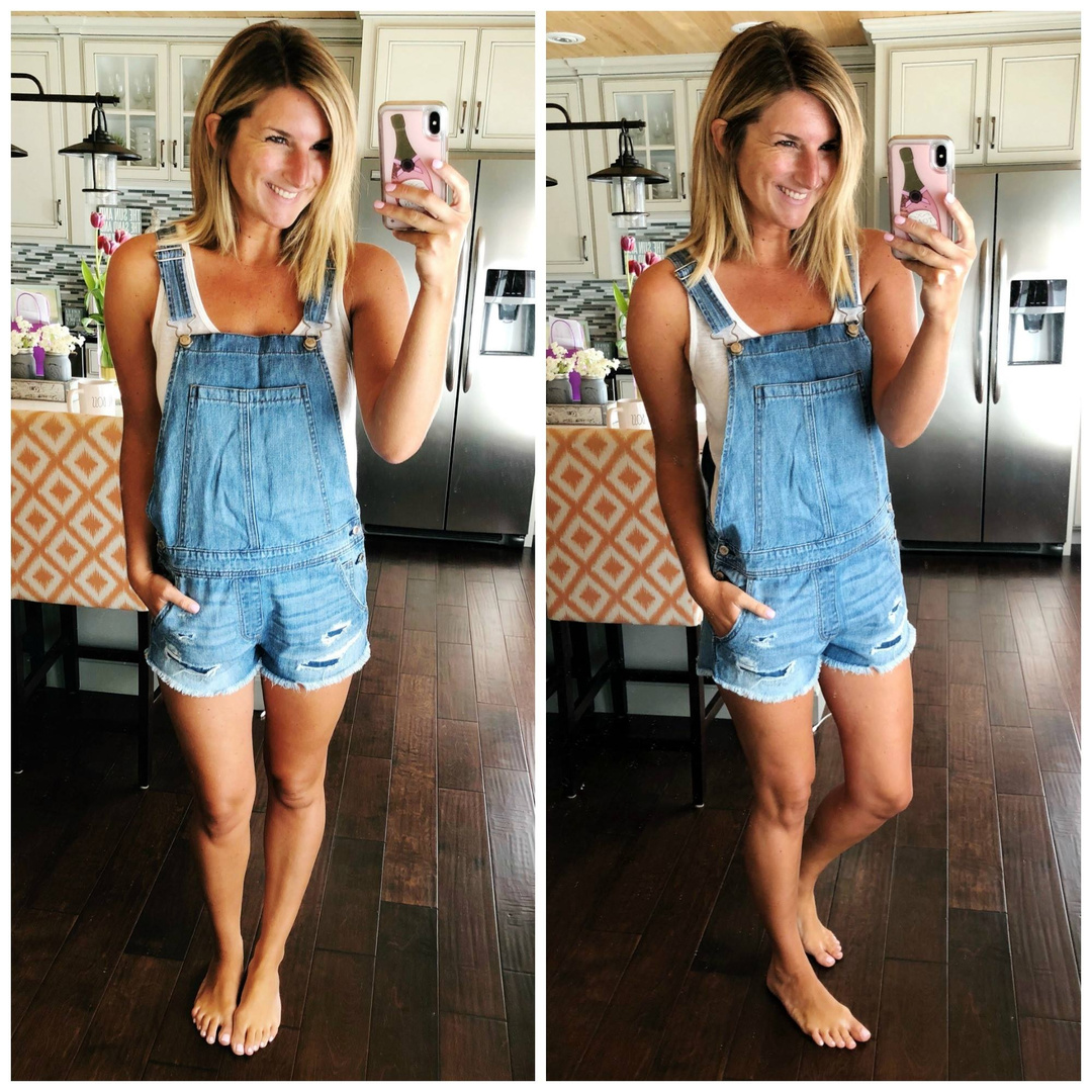 american eagle overall shorts