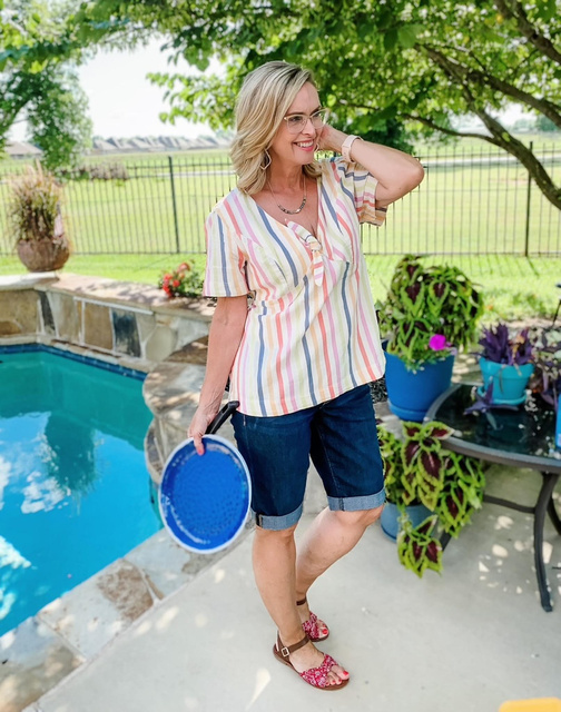 t-togethers. And the Democracy Bermuda shorts are everything y'all. Every. Single Thing. #ShopStyle #MyShopStyle #summerstyle