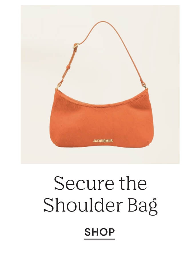 Secure the shoulder bag