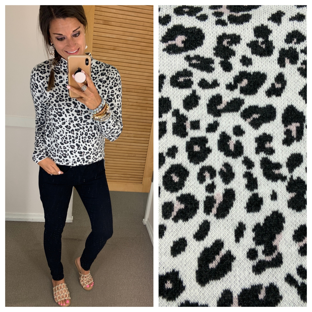 loft leopard sweater