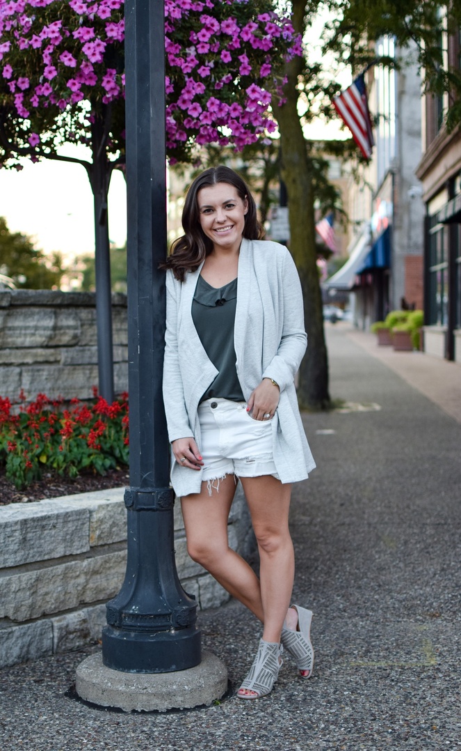 Look by Michelle C featuring Women's Nordstrom Knit Cocoon Cardigan