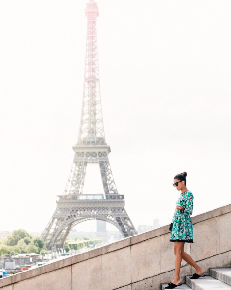 Visited the Eiffel Tower in this floral Shoshanna dress, Quay sunglasses, and my first Chanel purse! #eiffeltower #paris #france #shopstyle #europe #stylemetravels #travel #trip #chic #ootd #ootn #florals #dress #shoshanna #topshop #mules #bow #currentlywearing #summer #summerstyle #fashion #quay #sunglasses #lookoftheday #todaysdetails #chanel #purse #topshop #fashion