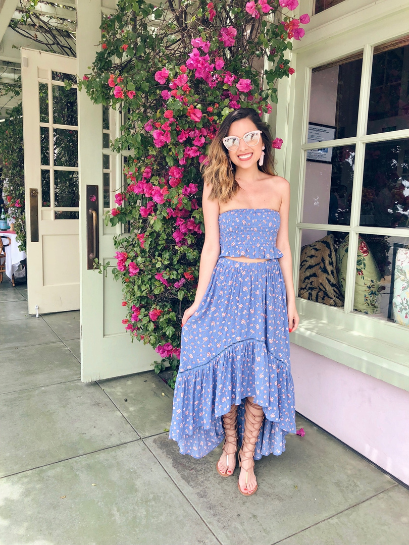 Ae smocked tube top dress