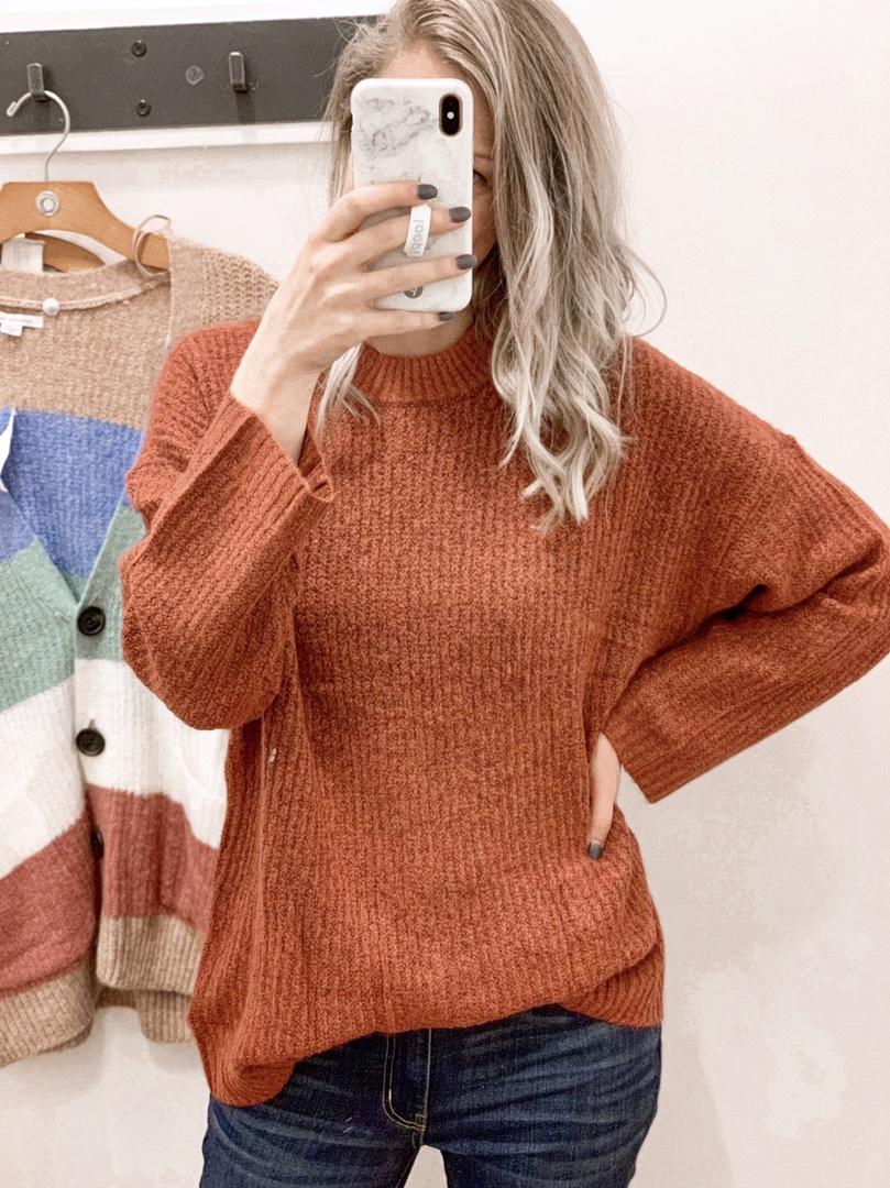ae oversized softest crew neck sweater