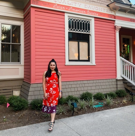 ann taylor red floral dress