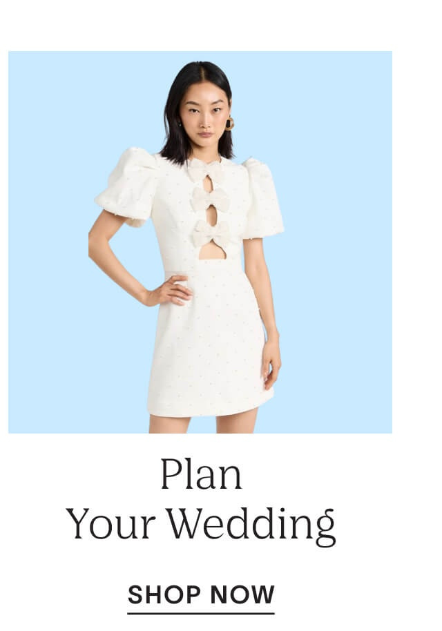 Shop to plan your wedding