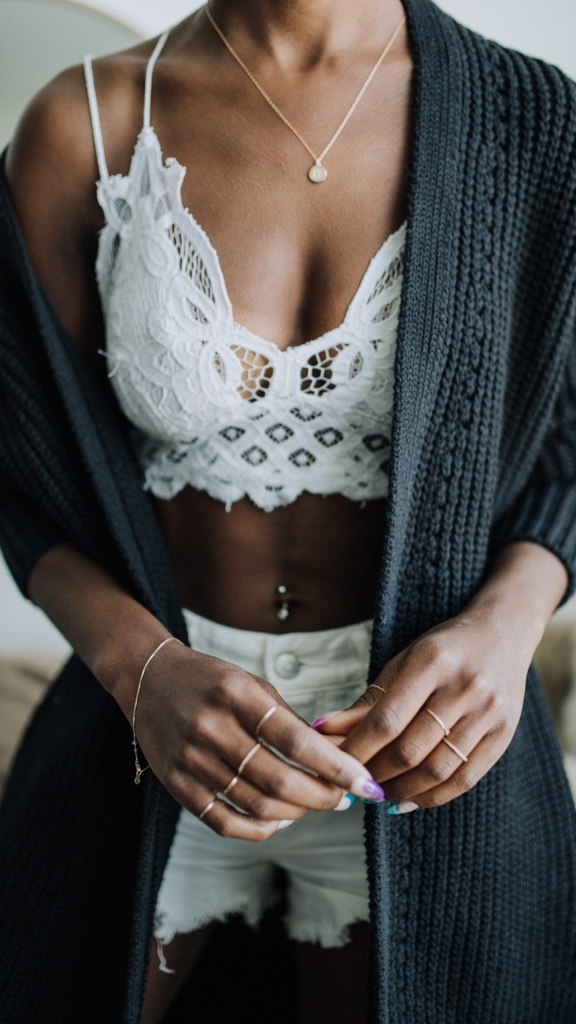 Look by Bethany Everett featuring Intimately FP Adella Longline Bralette