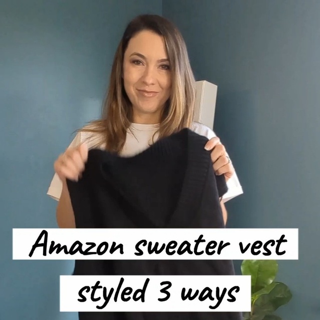 3 ways to style this Amazon Sweater Vest