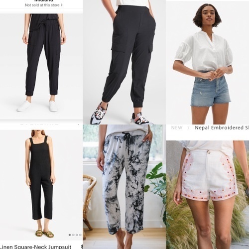 women's stretch woven cargo joggers